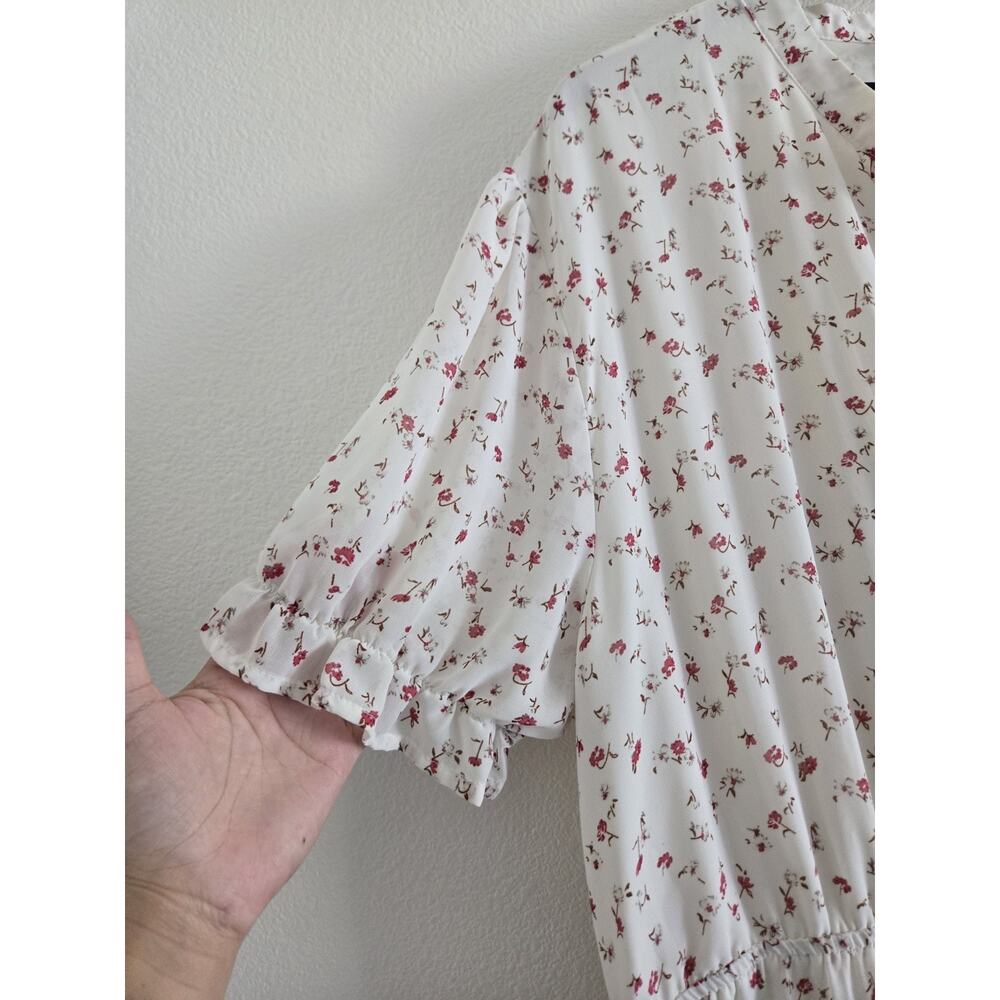 Hayden LA 2XL White Floral Maxi Dress Cottage Prairie Modest Farmcore Country - Picture 5 of 11